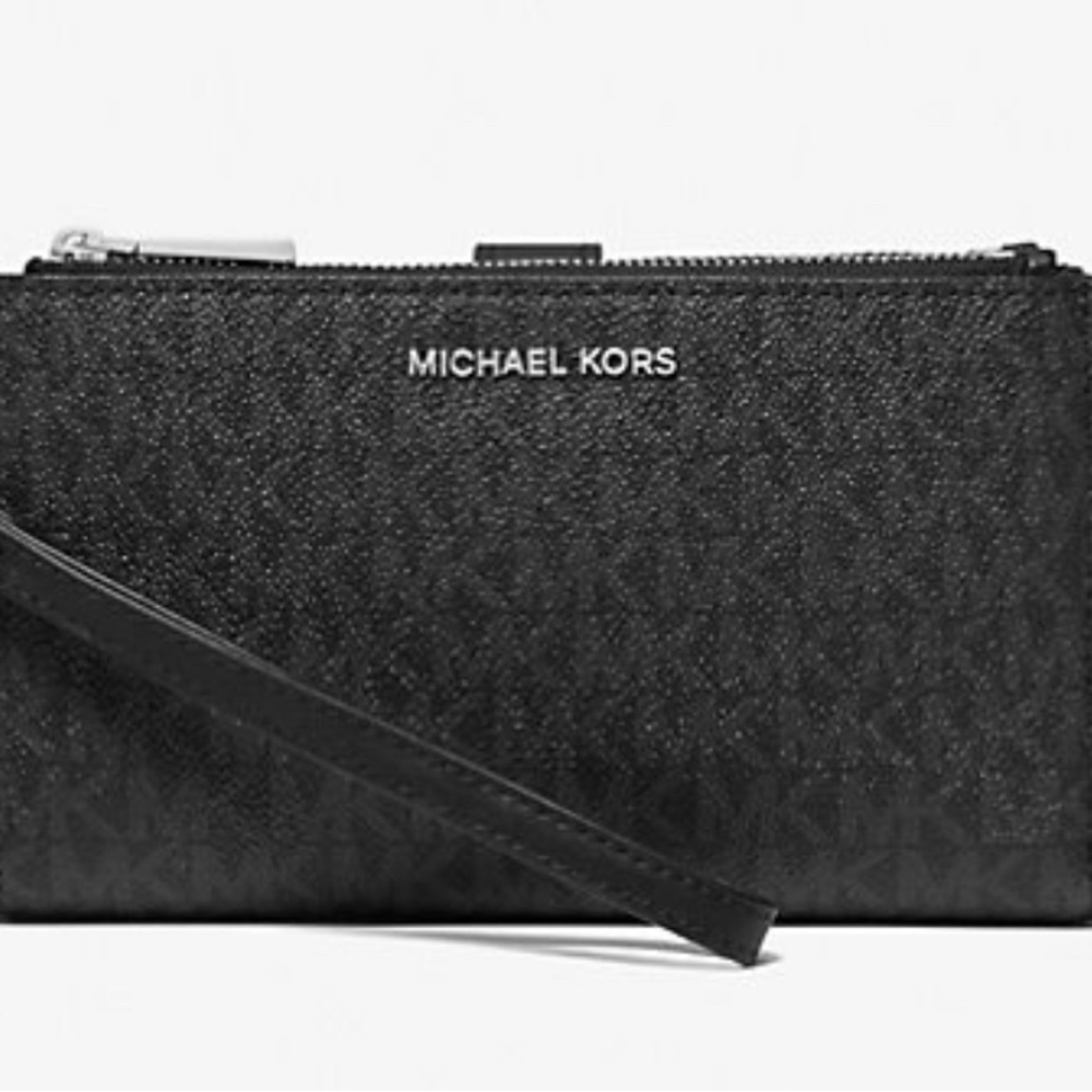 Michael Kors Black Textured Men's Wristlet